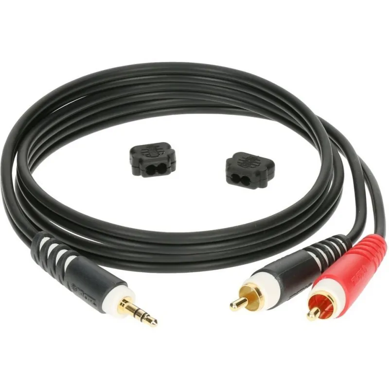 Klotz Klotz AY70100 kabel 2 x  chinch - 1 x jack stereo mini 1m