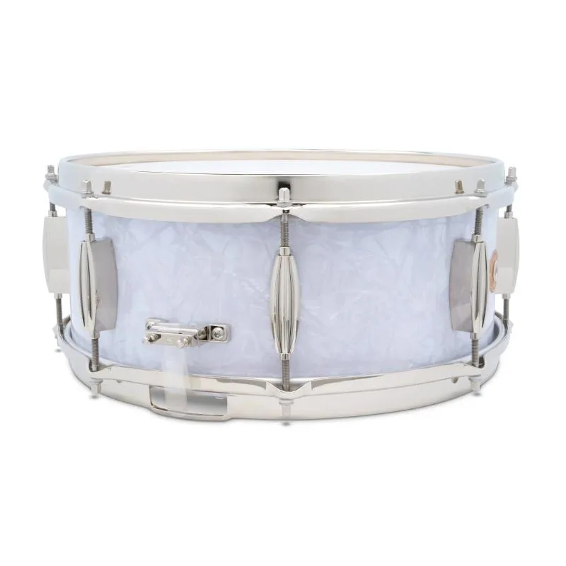 Slingerland Drums Company Slingerland Radio King 14"x5,5" White Marine Pearl werbel - zdjecie 2