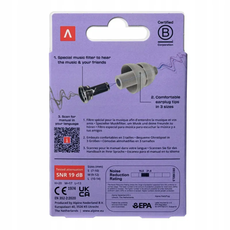 ALPINE ALPINE PARTYPLUG stopery do uszu - zdjecie 2