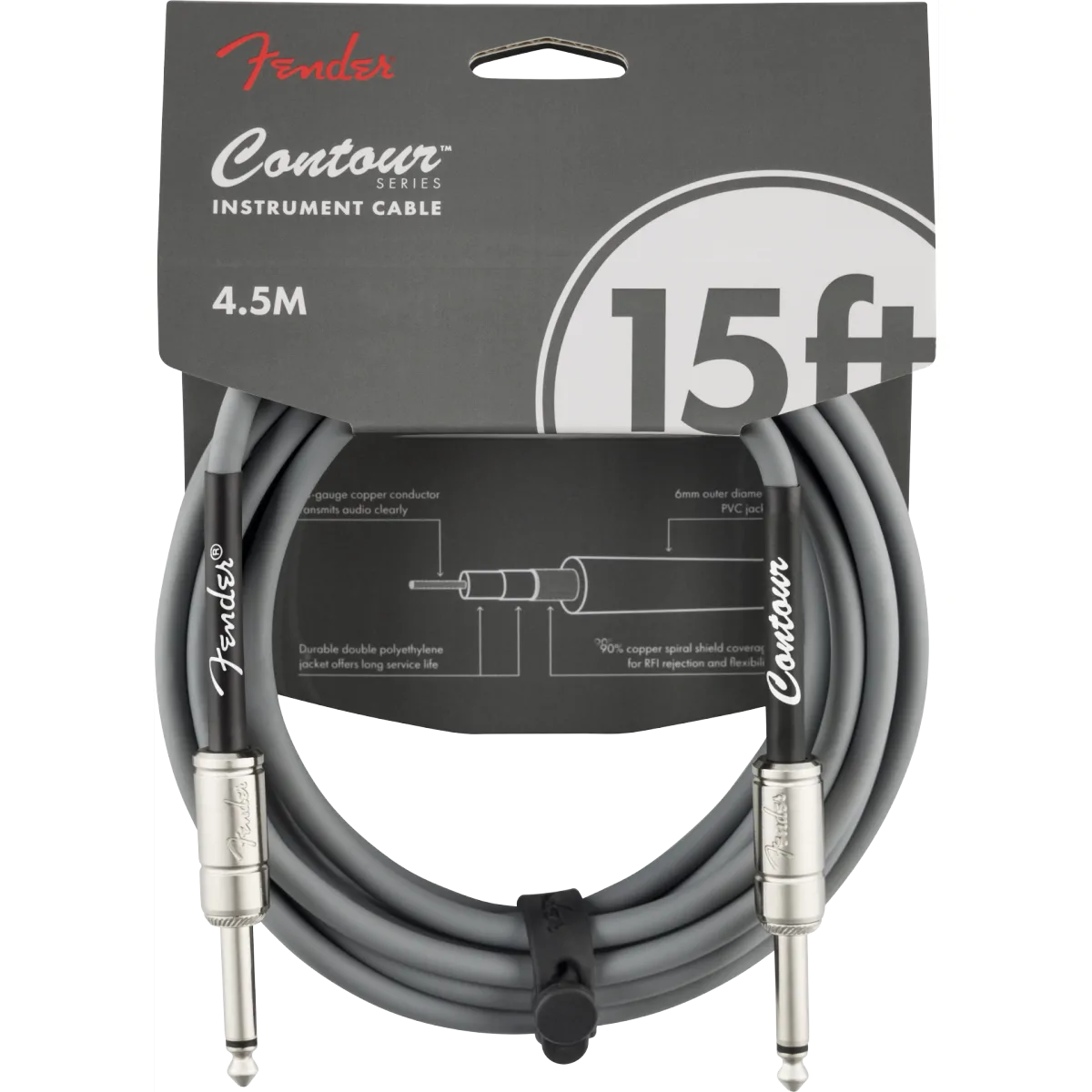 FENDER Fender CONTOUR 15' CABLE INS 4,5m kabel instrumentalny