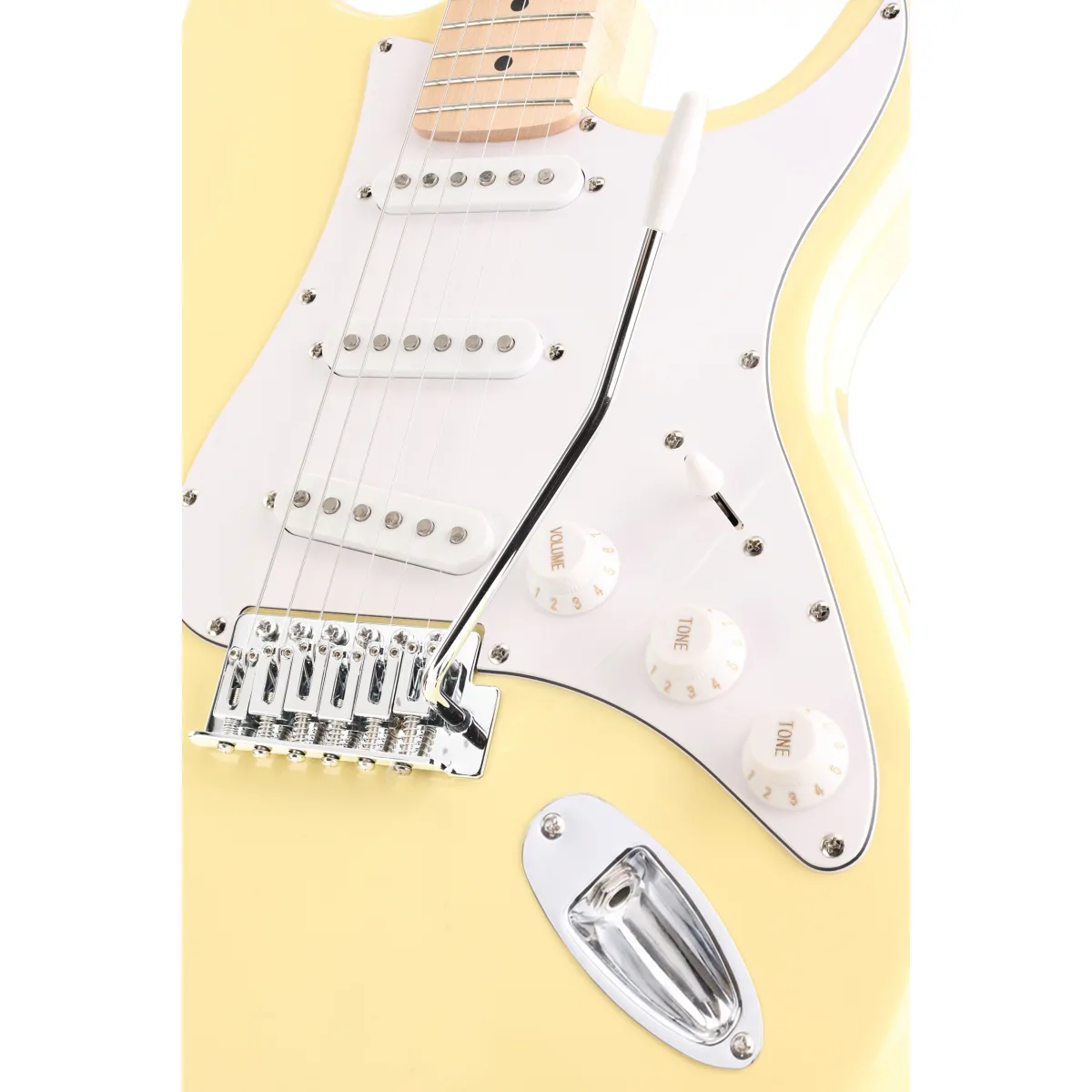 Arrow Arrow Tonecaster ST 111 Biscuit Maple/White Gitara elektryczna - zdjecie 2