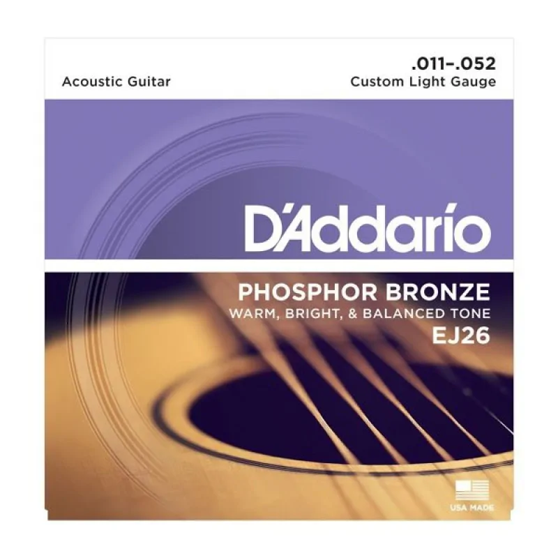 D'ADDARIO D'Addario EJ26 - Phosphor Bronze 11-52