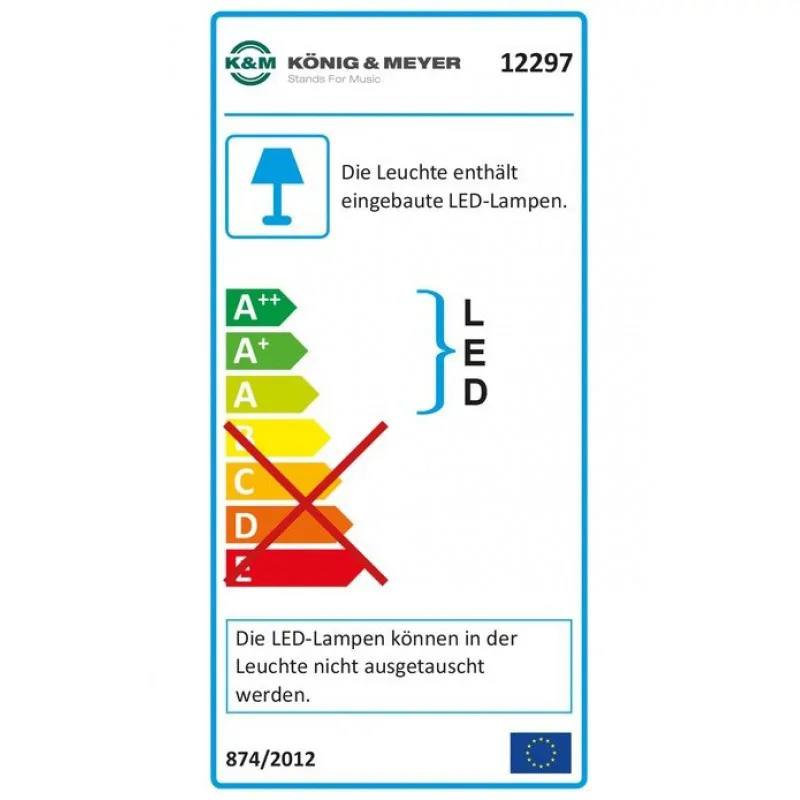K&M Konig & Mayer 12298-000-40 Lampka LED Stojąca Złota - zdjecie 3
