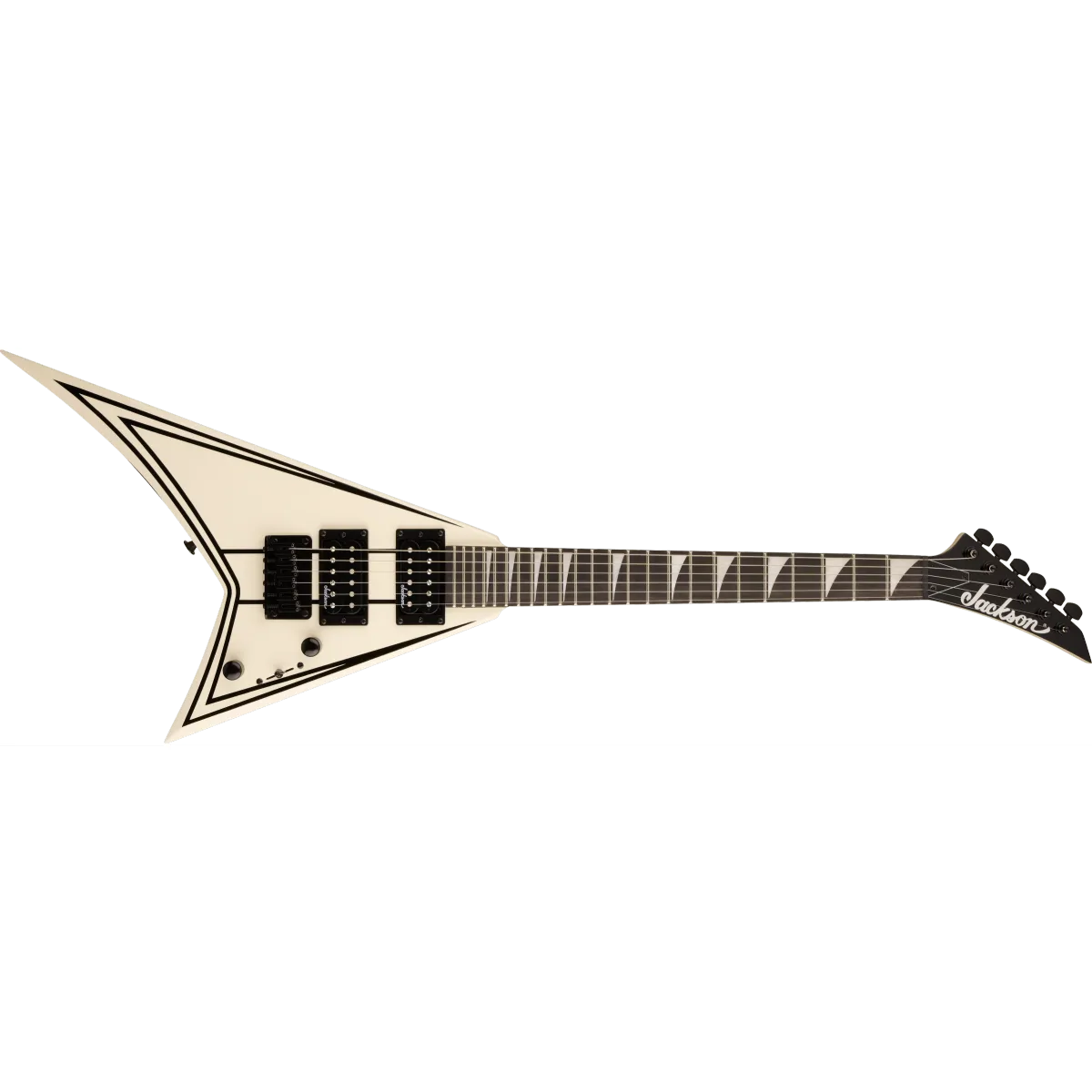 Jackson Jackson JS Series RR Minion JS1XM Amaranth Fingerboard Snow White with Black Pin Stripes