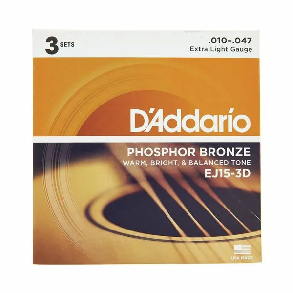 D'ADDARIO D'Addario EJ15-3D 3pack 3-pak