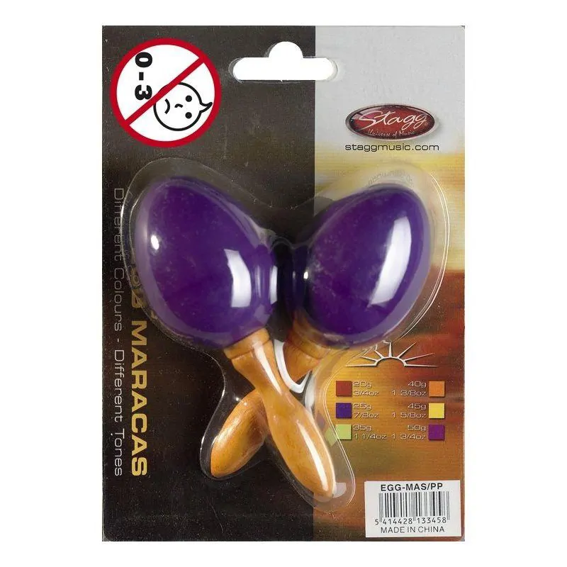 STAGG Stagg MA S/PP - marakasy plastikowe purpurowe