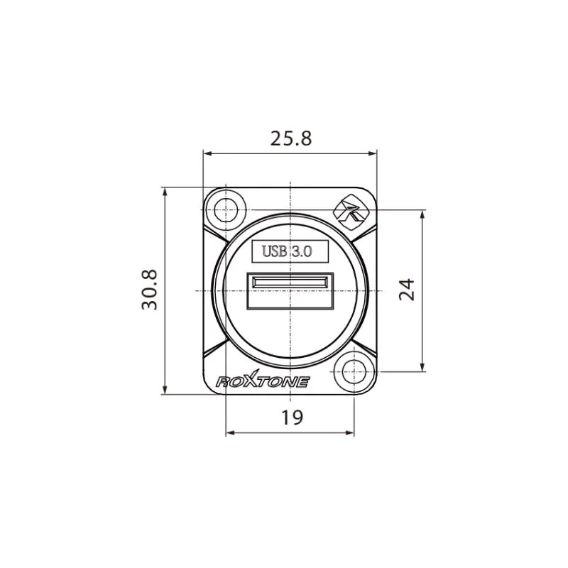 Roxtone Roxtone RAU3D-B Gniazdo typu USB 3.0 - zdjecie 4
