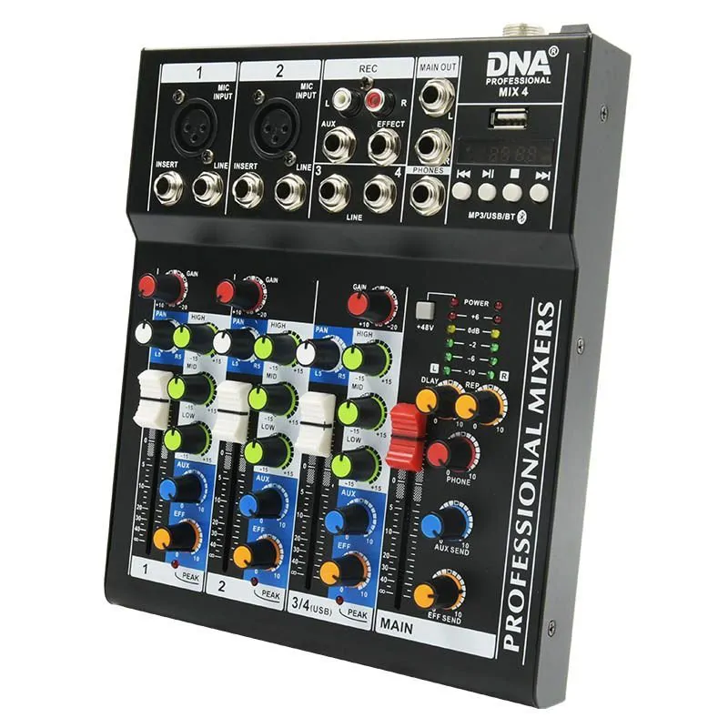 DNA DNA MIX 4 mikser audio USB MP3 analogowy 4 kanały - zdjecie 2