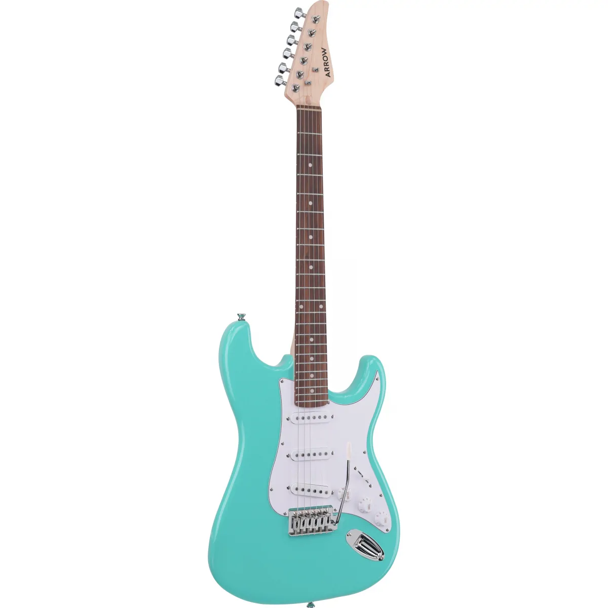 Arrow Arrow Tonecaster ST 111 Seafoam Rosewood/White gitara elektryczna - zdjecie 4