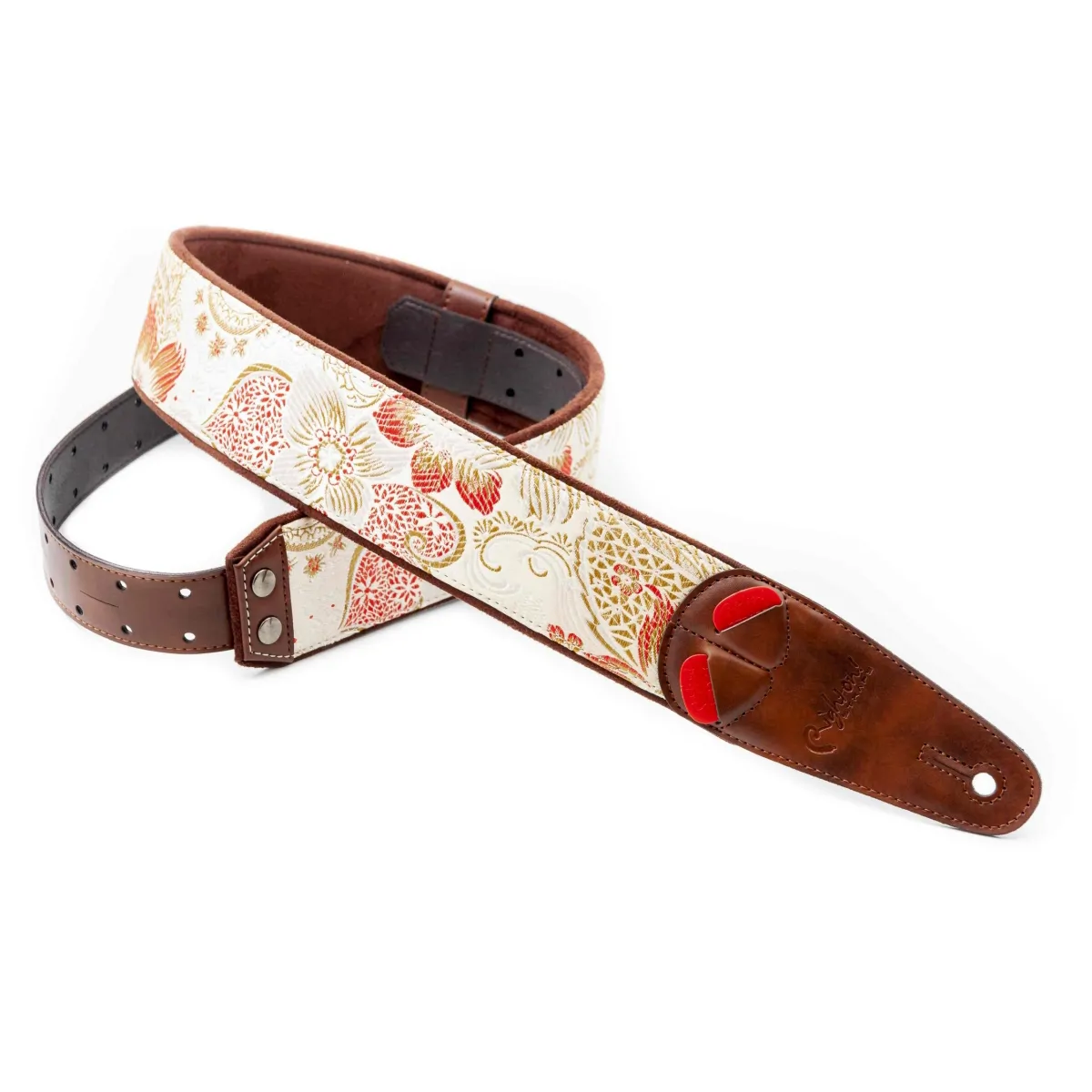 RightOn! Straps RightOn! Hokkaido Beige Mojo Pas do gitary - zdjecie 3