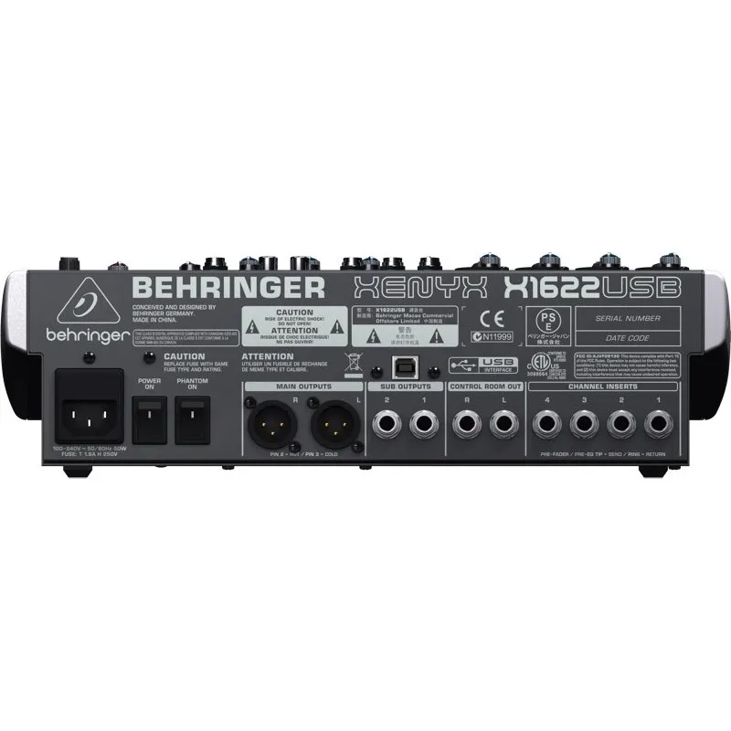 Behringer Behringer Mikser kompaktowy XENYX X1622USB - zdjecie 3