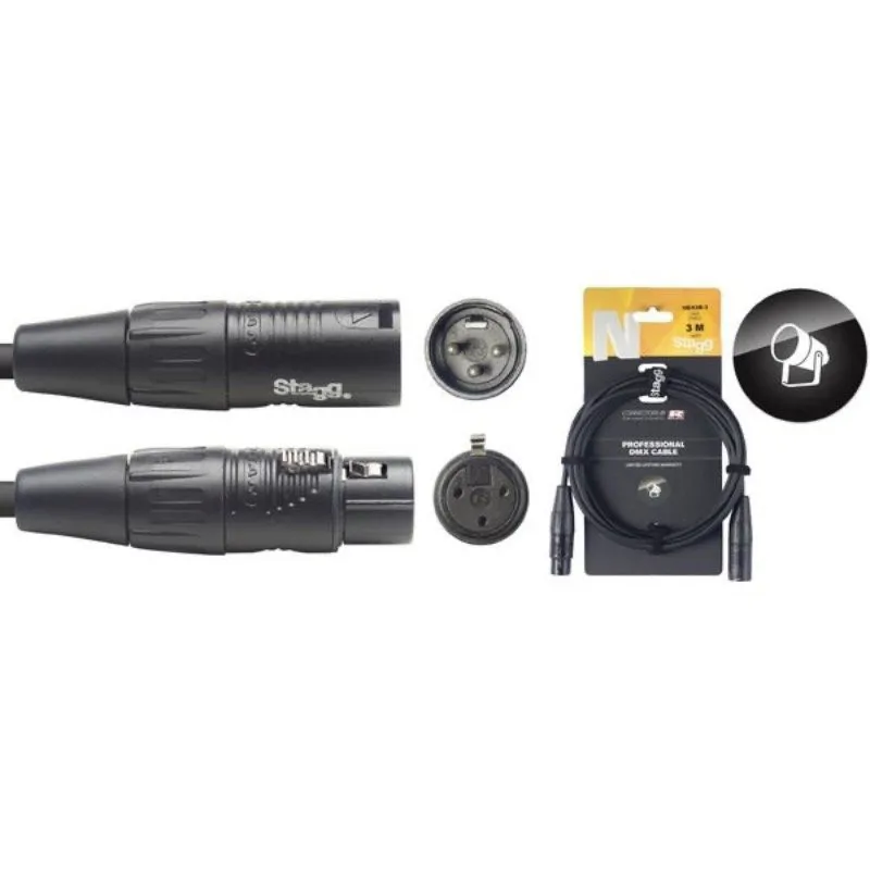STAGG Stagg NDX3R3 - kabel DMX 3m
