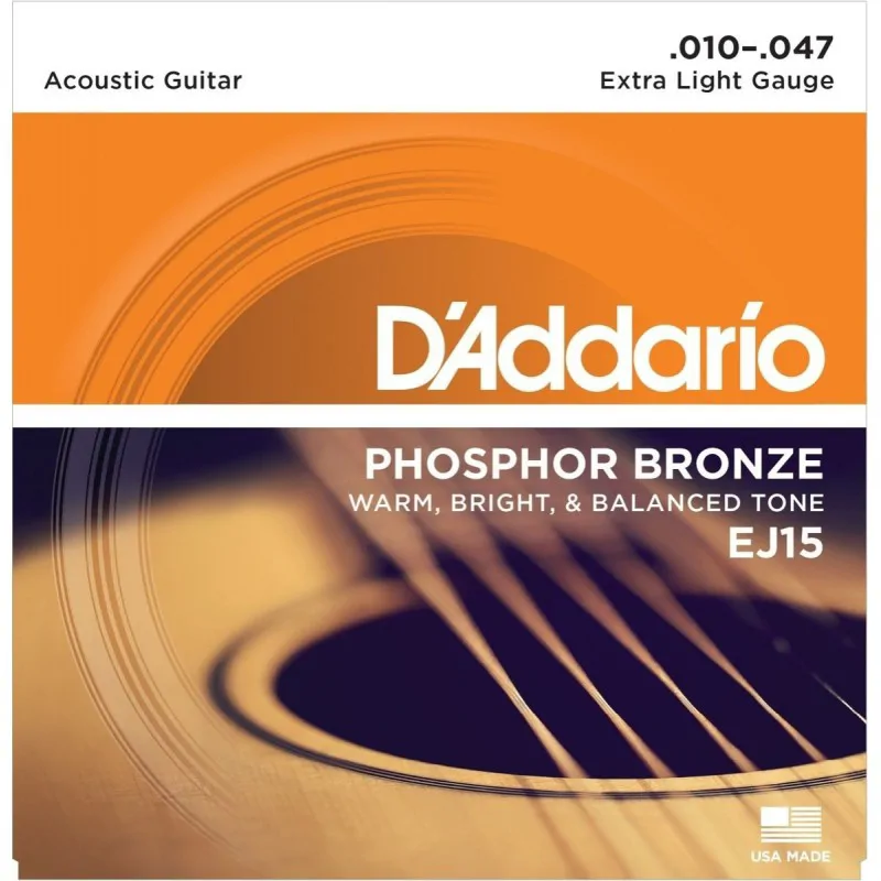 D'ADDARIO D'Addario EJ15 - Phosphor Bronze 10-47