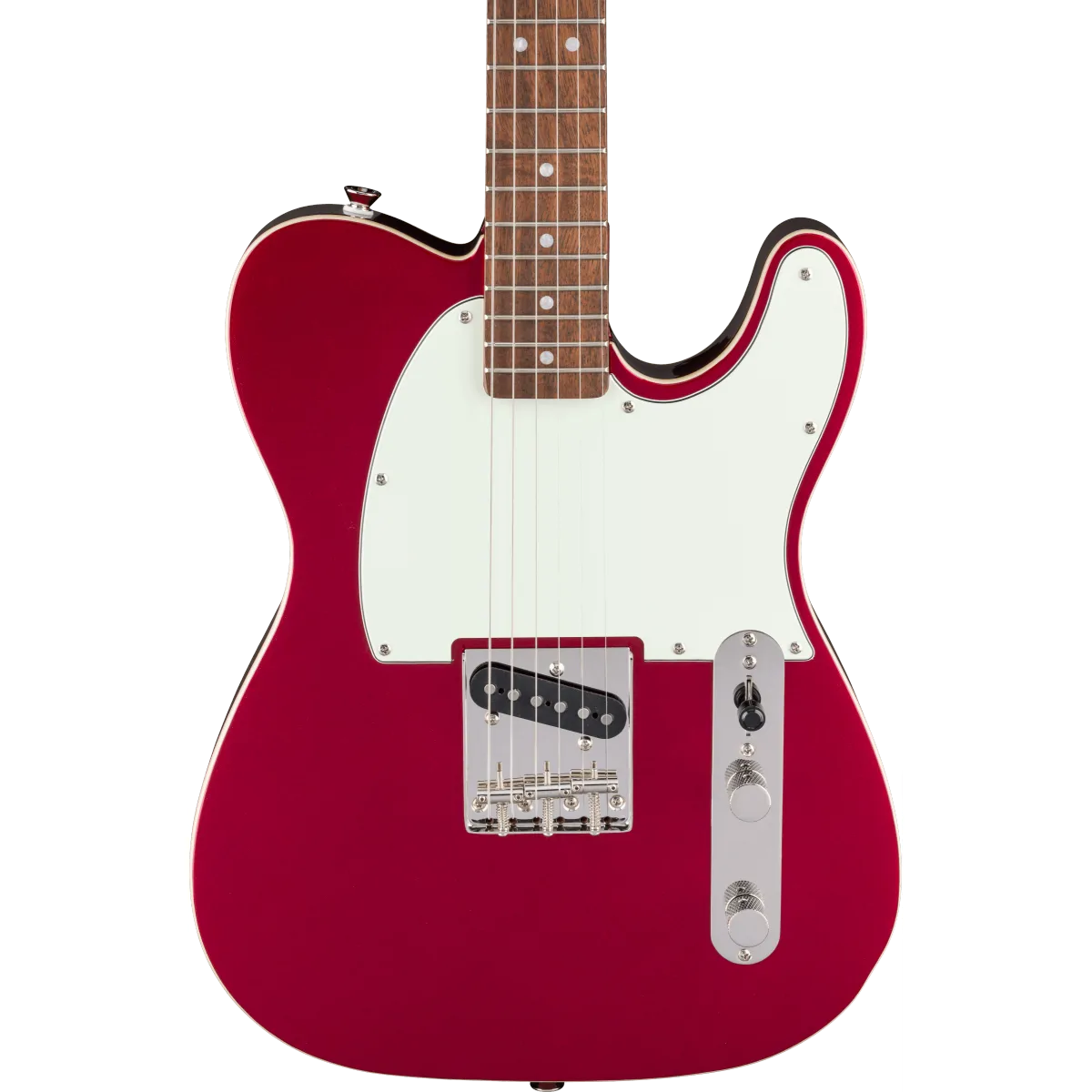 Squier Squier Classic Vibe Custom Esquire Laurel Fingerboard Parchment Pickguard Candy Apple Red - zdjecie 3