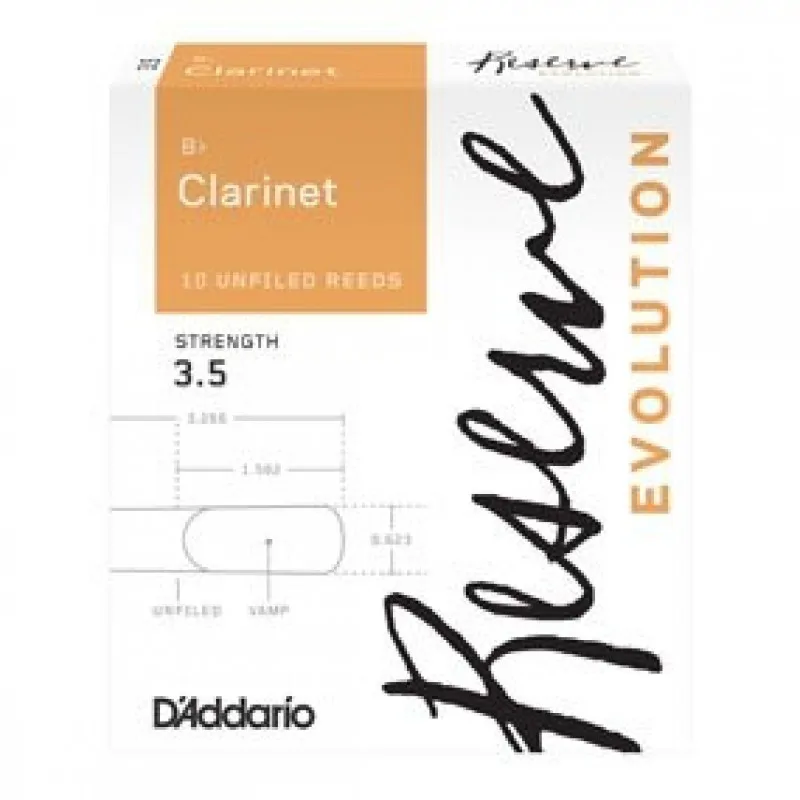 D'ADDARIO D'Addario Rico DCE1035 Reserve Evolution klarnet 3,5 stroik