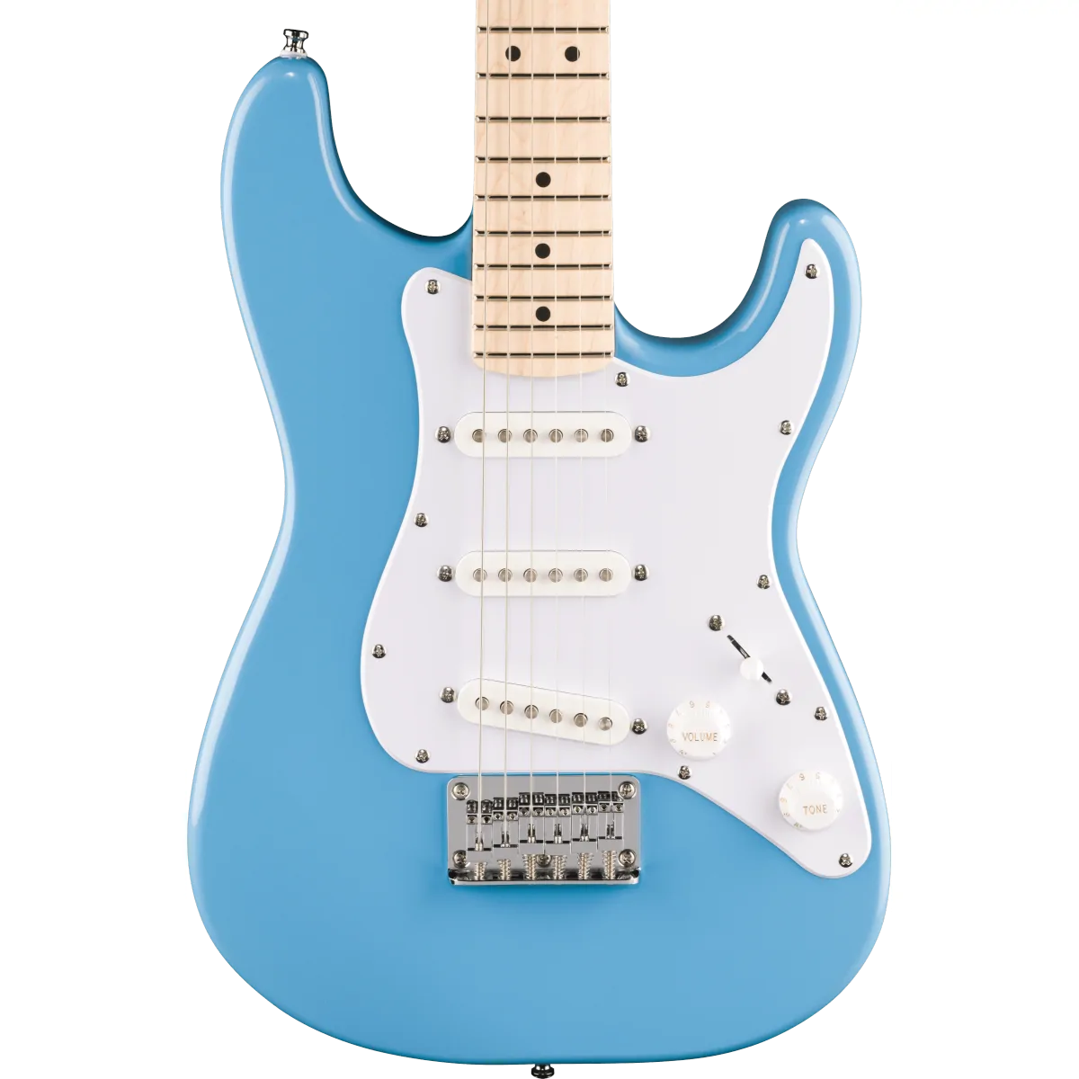 Squier Squier Mini Stratocaster Maple Fingerboard White Pickguard California Blue - zdjecie 3