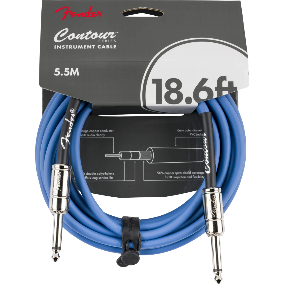 FENDER Fender Contour 18.6' Cable Lake Placid Blue 5m - zdjecie 3