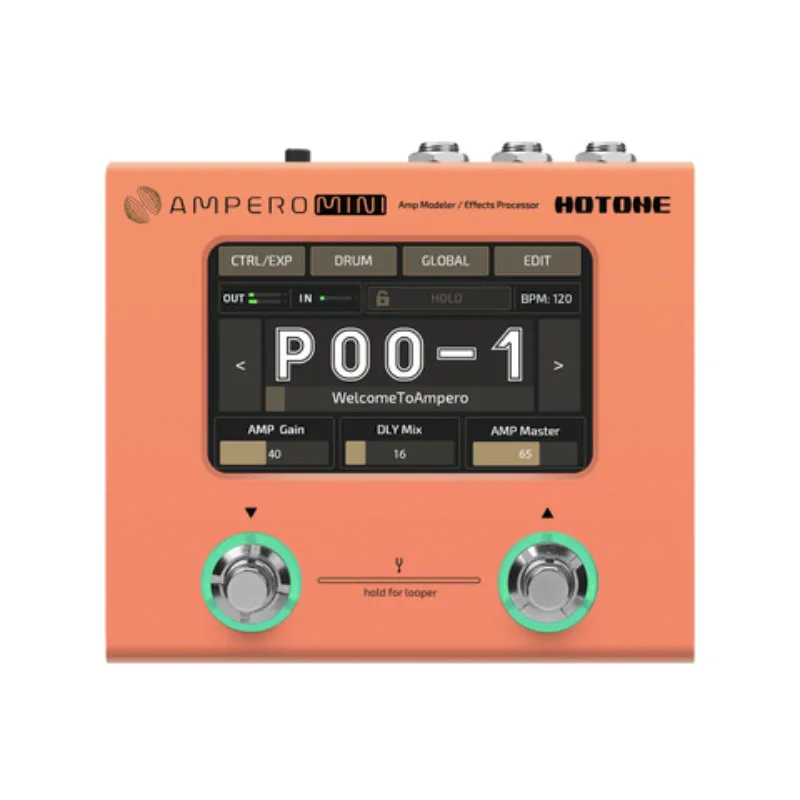 Hotone Hotone Ampero Mini (Orange) - multiefekt gitarowy