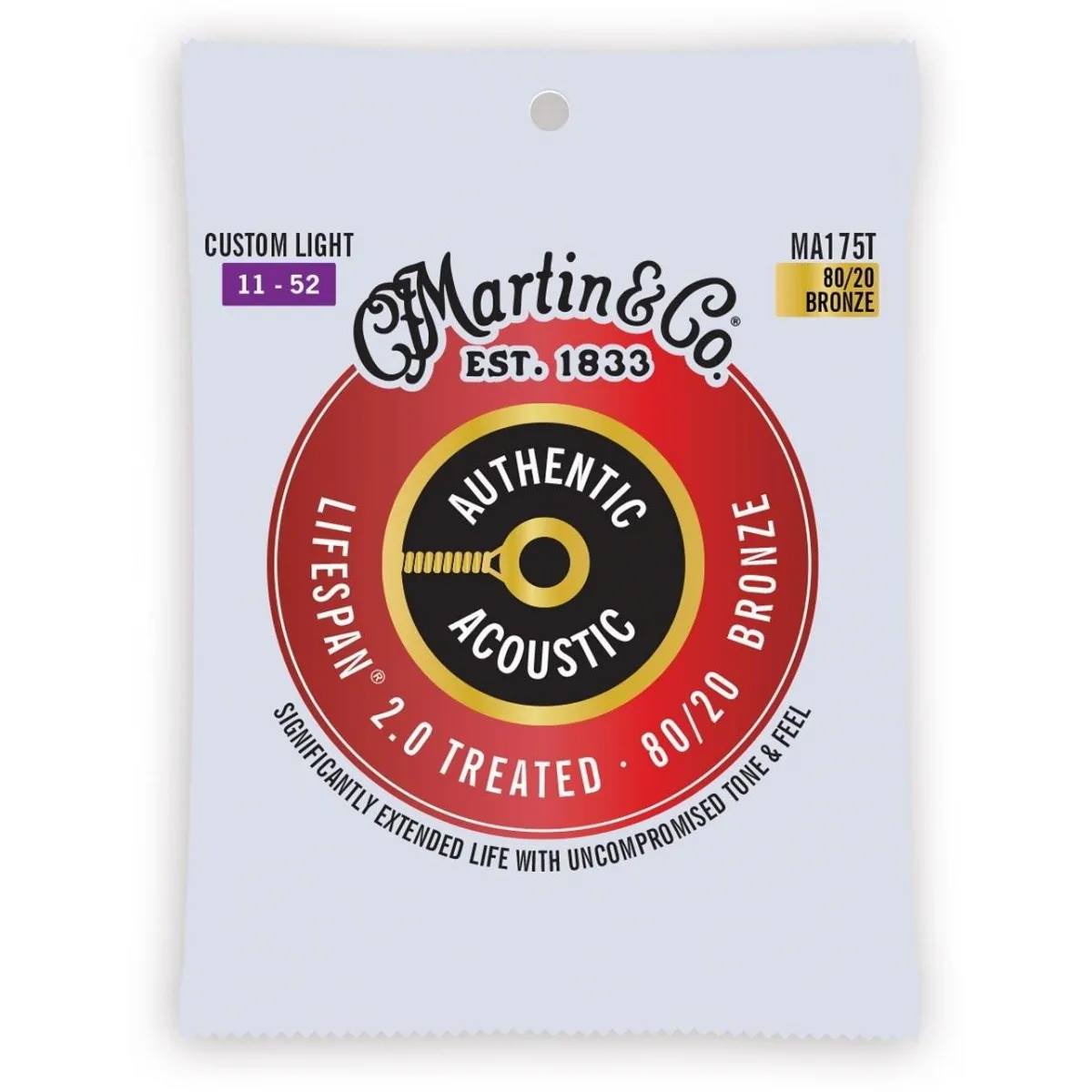 MARTIN Martin MA175T Treated CustomLight 80/20 11-52