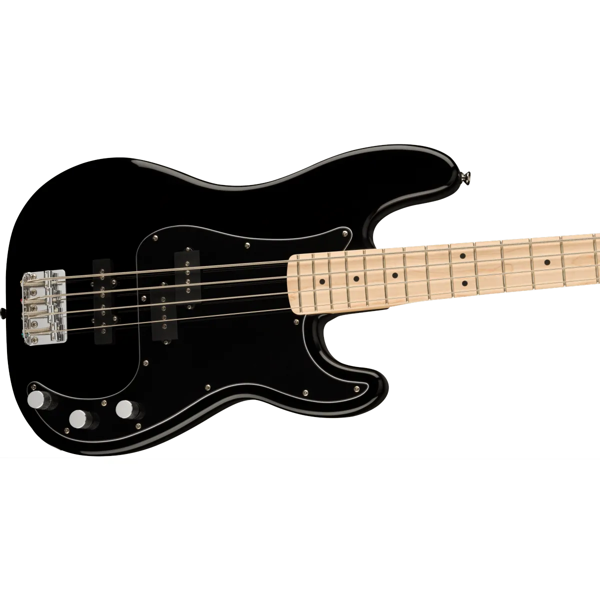 Squier Squier Affinity Series Precision Bass PJ Maple Fingerboard Black Pickguard Black - zdjecie 4
