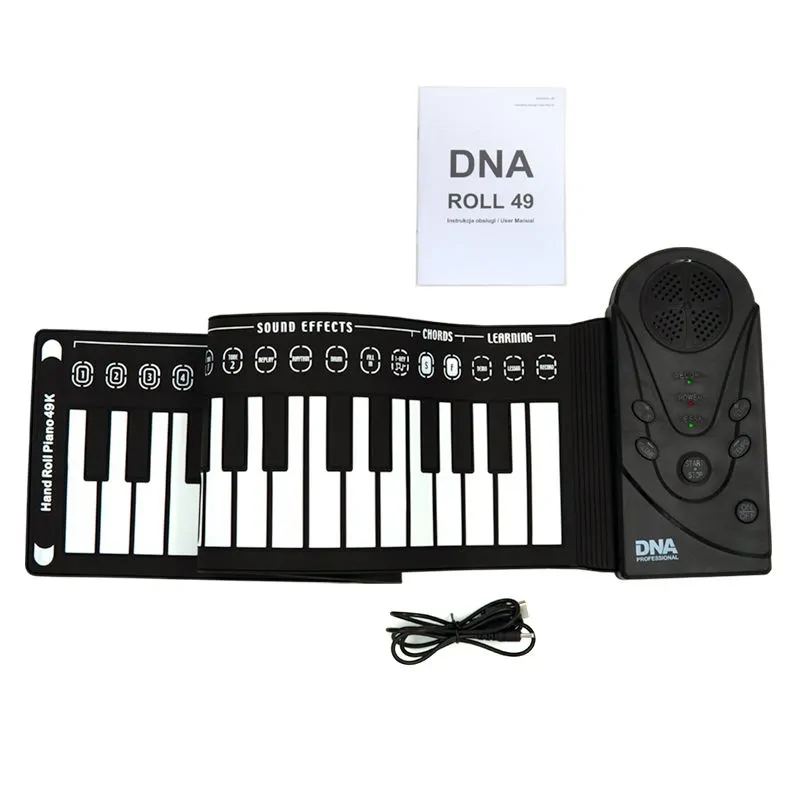 DNA DNA ROLL 49 keyboard zwijany gumowy przenośny klawisze organy - zdjecie 4