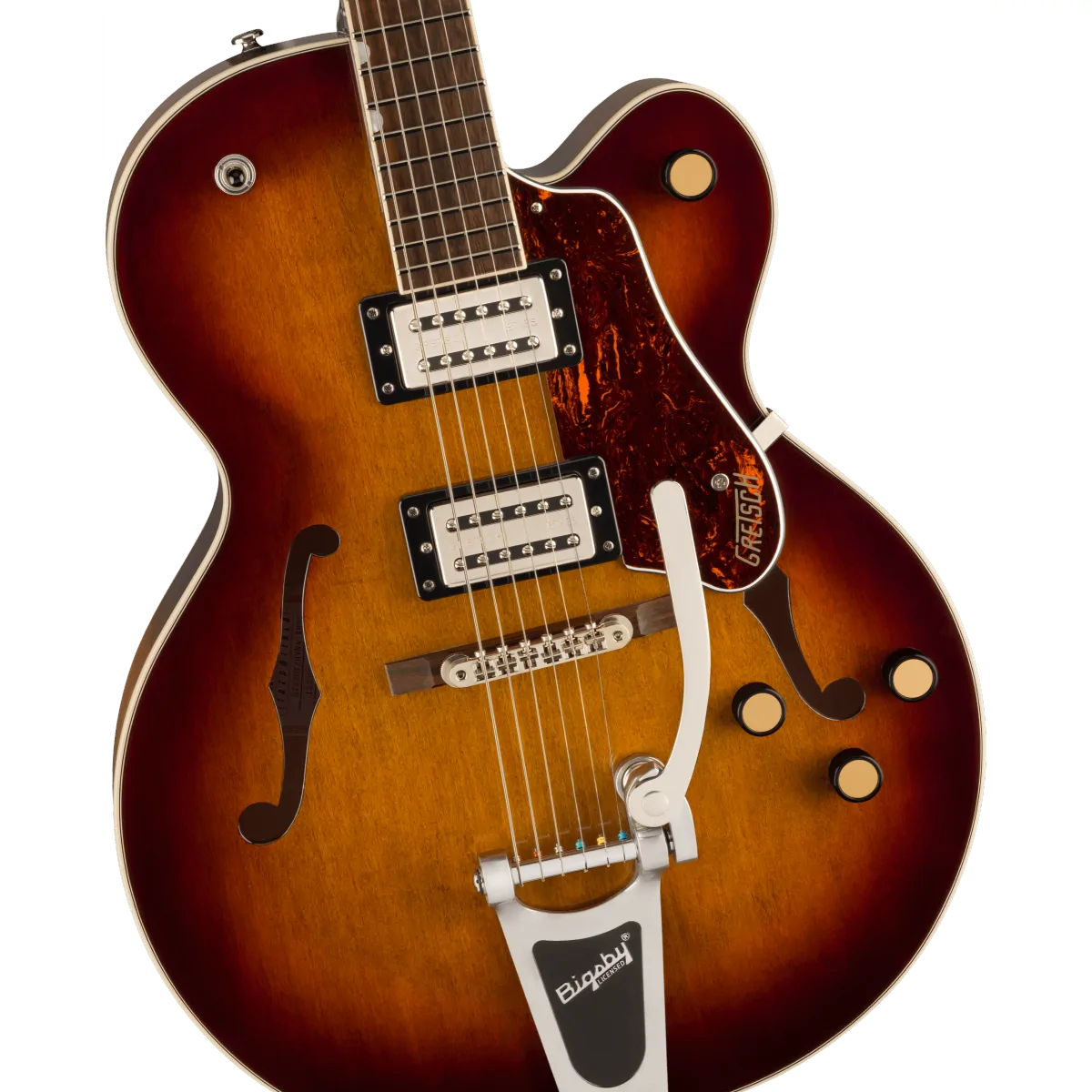Gretsch Gretsch G2420T Streamliner Hollow Body with Bigsby Laurel Fingerboard Broad'Tron BT-3S Pickups Havana Burst - zdjecie 3
