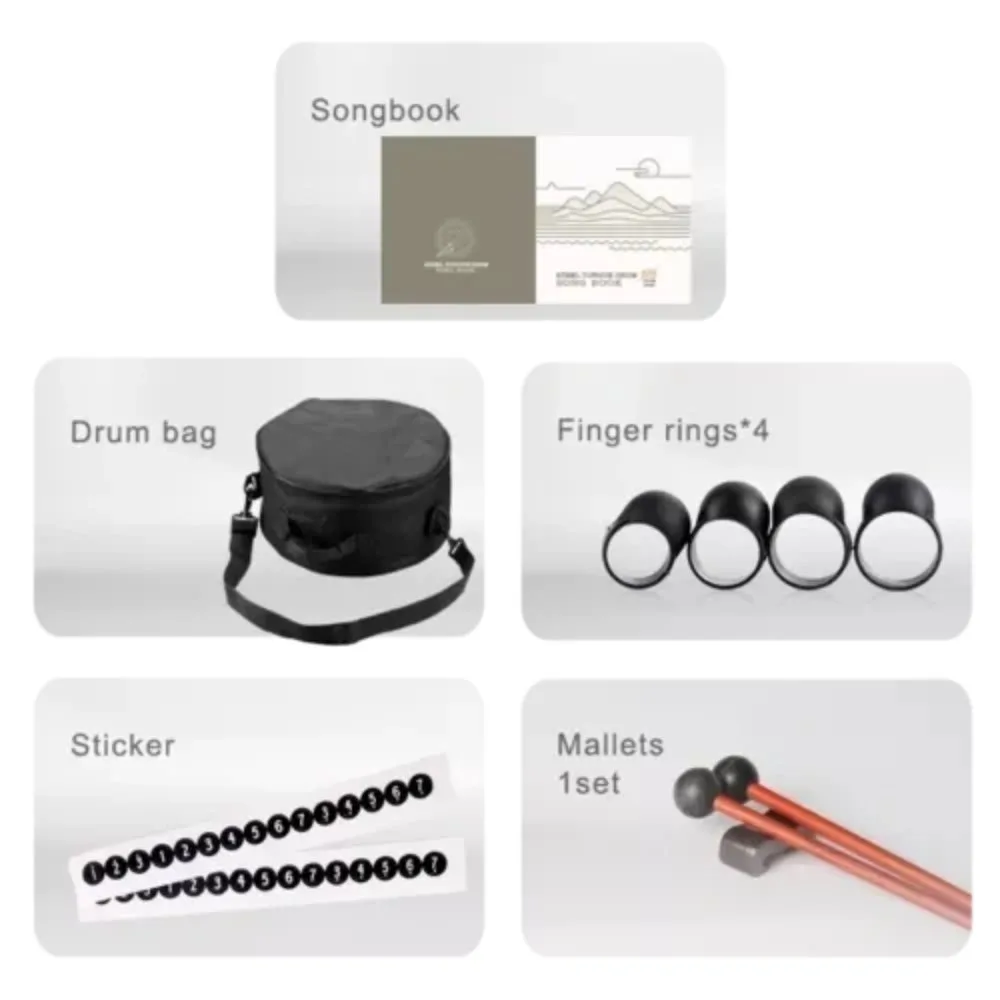 HLURU-WANGYOU Hluru-Wangyou THF11-12 Red Tongue Drum 11 notes 12" - zdjecie 2