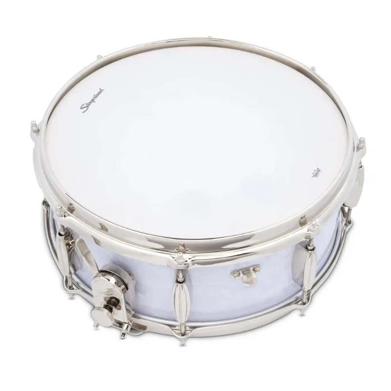 Slingerland Drums Company Slingerland Radio King 14"x5,5" White Marine Pearl werbel - zdjecie 5