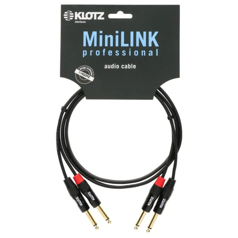 Klotz Klotz KT-JJ300 Twin Kable Czarny 3m 2xJack-2xJack - zdjecie 2