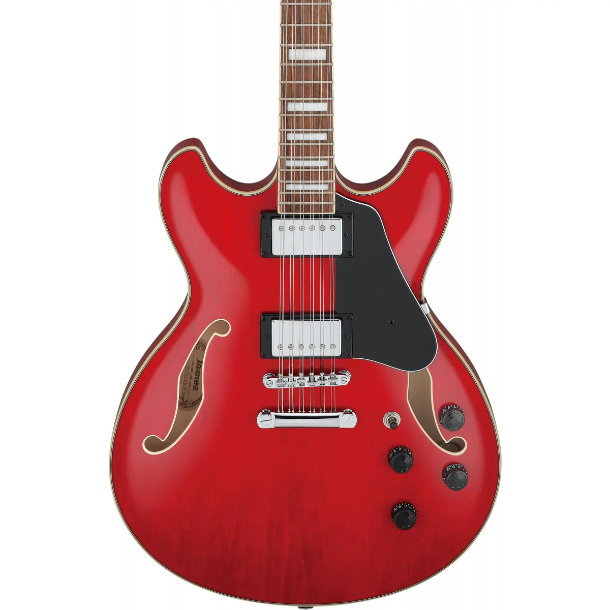 IBANEZ Ibanez AS7312-TCD Transparent Cherry Red Gitara Semi-Hollow Body 12-sto strunowa - zdjecie 4