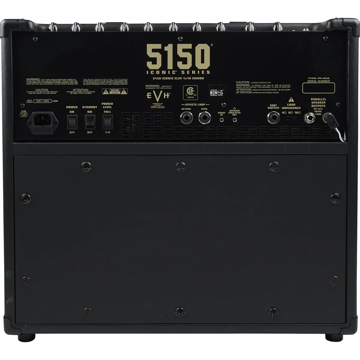 EVH Eddie Van Halen EVH 5150 Iconic Series 15W EL34 1X10 Combo Black - zdjecie 2