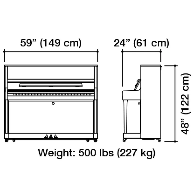 KAWAI KAWAI K-300 E/P pianino akustyczne 122 cm - zdjecie 3