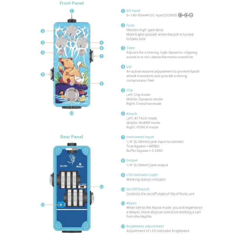 Musontek Musontek Capy Order ZQ2403 efekt do gitary - zdjecie 7