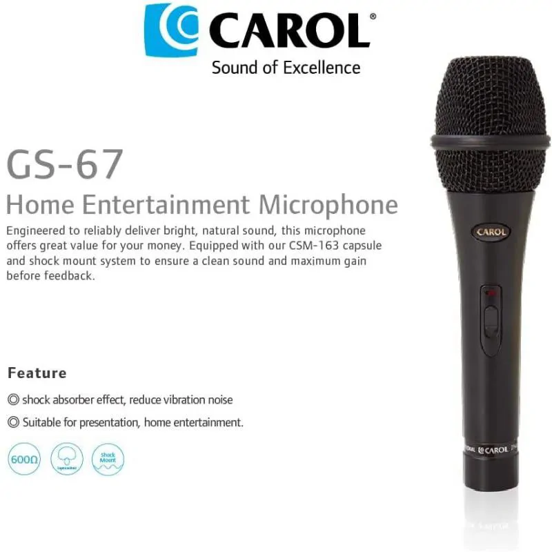 CAROL CAROL GS-67 Mikrofon dynamiczny - zdjecie 3