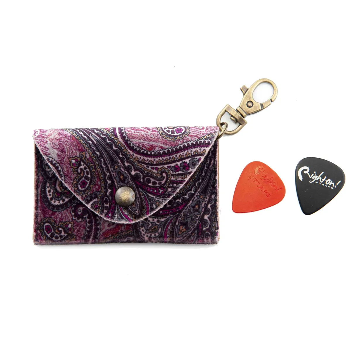RightOn! Straps RightOn! Pick Pouch Paisley Burgund Etui na kostki
