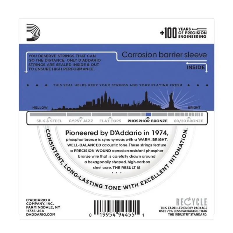 D'ADDARIO D'Addario EJ37 - Phosphor Bronze 12-String 12-54 - zdjecie 3