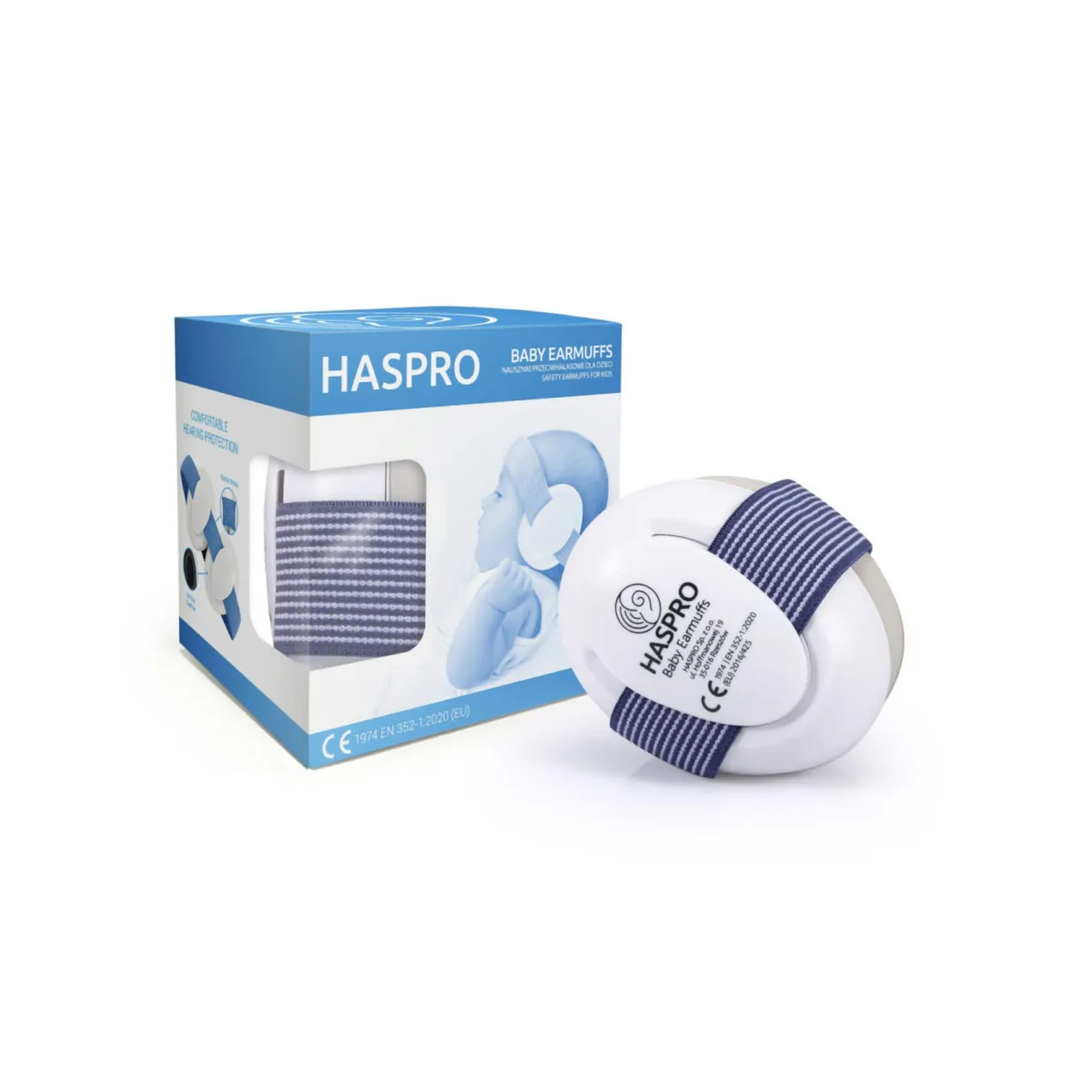 Haspro Haspro Baby Earmuffs Blue nauszniki dla dzieci
