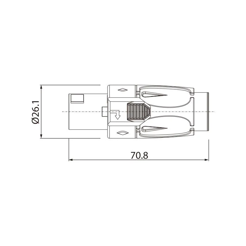 Roxtone Wtyk głośnikowy czerwony  4-pin Roxtone RS4F-N-RD - zdjecie 5