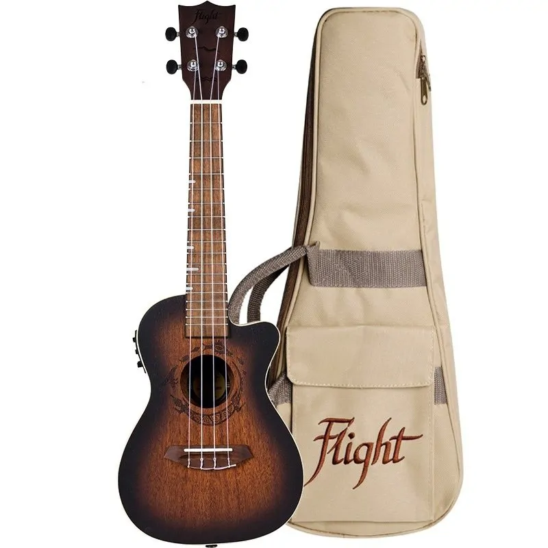 Flight Flight DUC380 CEQ Amber ukulele koncertowe elektro