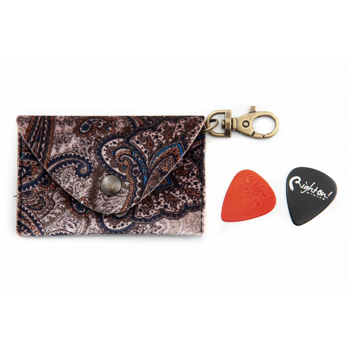 RightOn! Straps RightOn! Pick Pouch Paisley Brown Etui na kostki