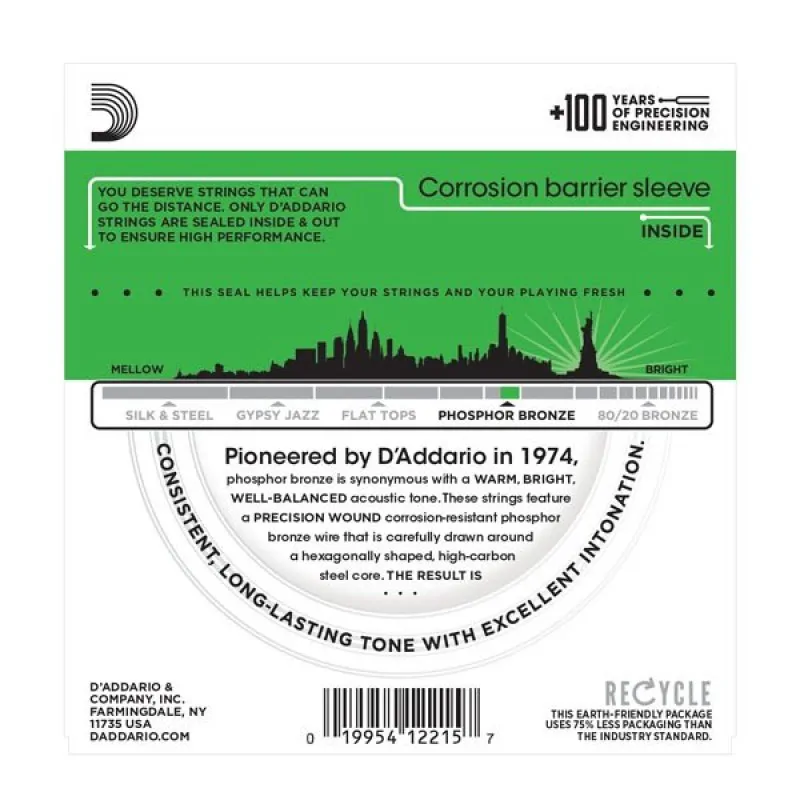 D'ADDARIO D'Addario EJ18 - Phosphor Bronze 14-59 - zdjecie 3