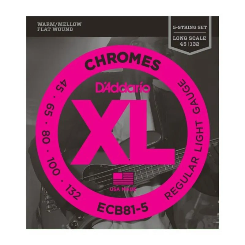 D'ADDARIO D'Addario ECB81-5 - Chromes 5-String 45-132