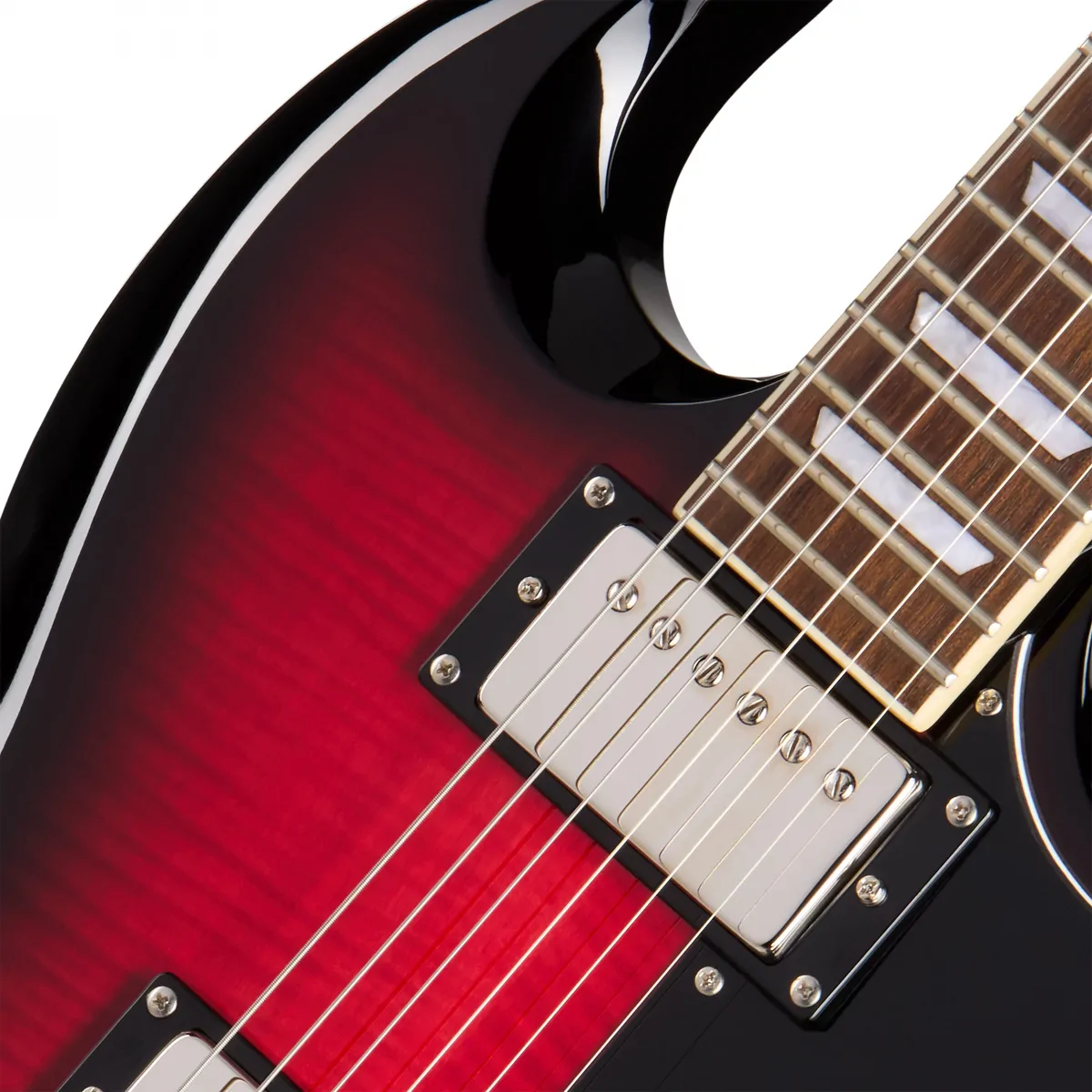 EPIPHONE Epiphone SG Tribute Plus Cherry Burst - zdjecie 4