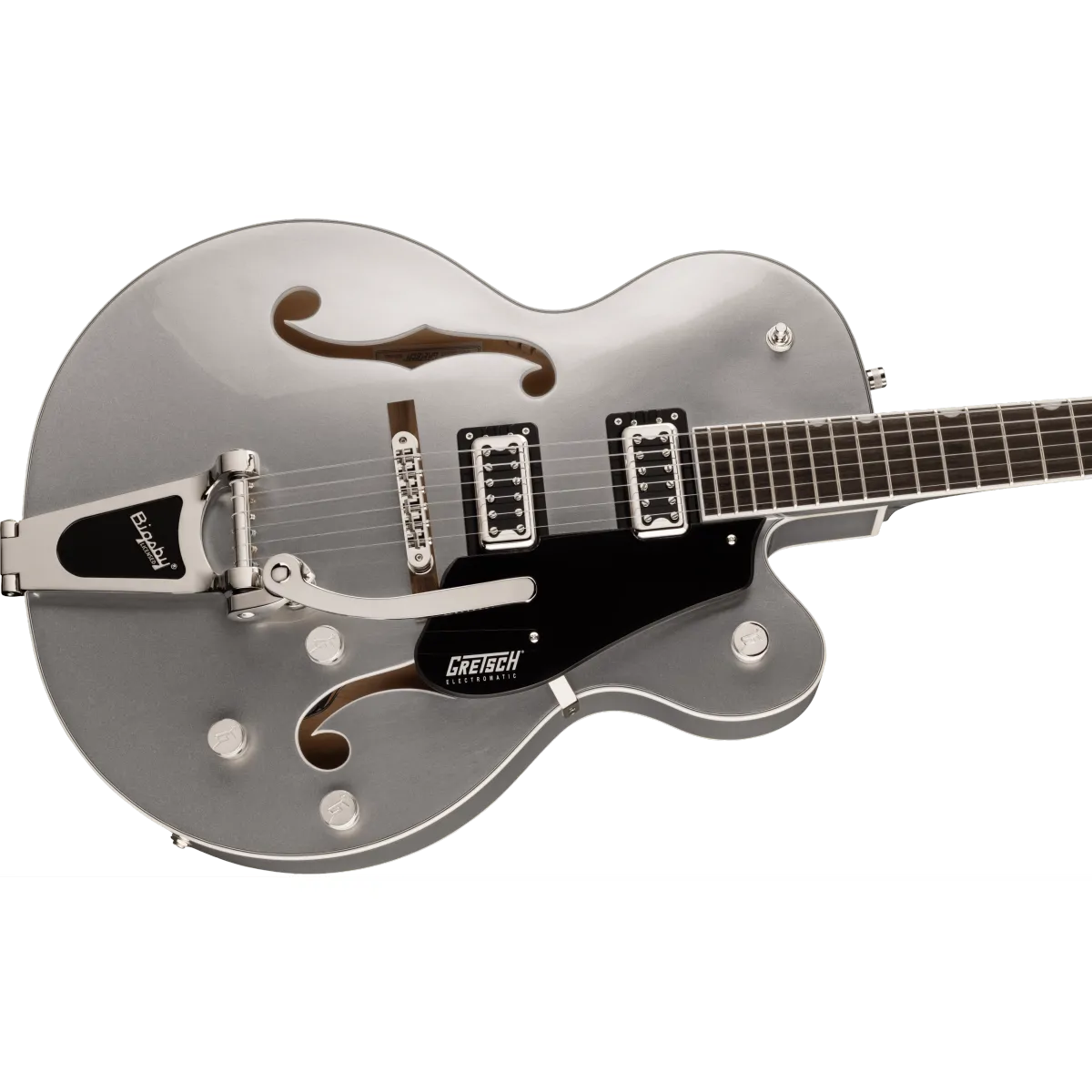 Gretsch Gretsch G5420T Electromatic Classic Hollow Body Single-Cut with Bigsby Laurel Fingerboard Airline Silver - zdjecie 3