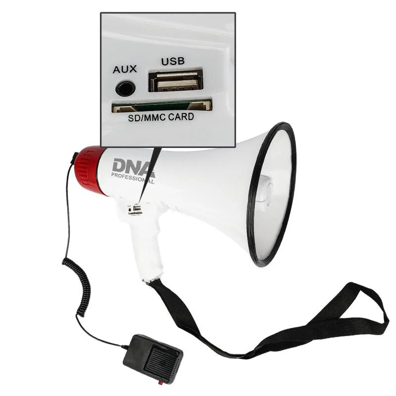 DNA DNA MEGA1 megafon 30W wzmacniacz głosu syrena USB - zdjecie 7