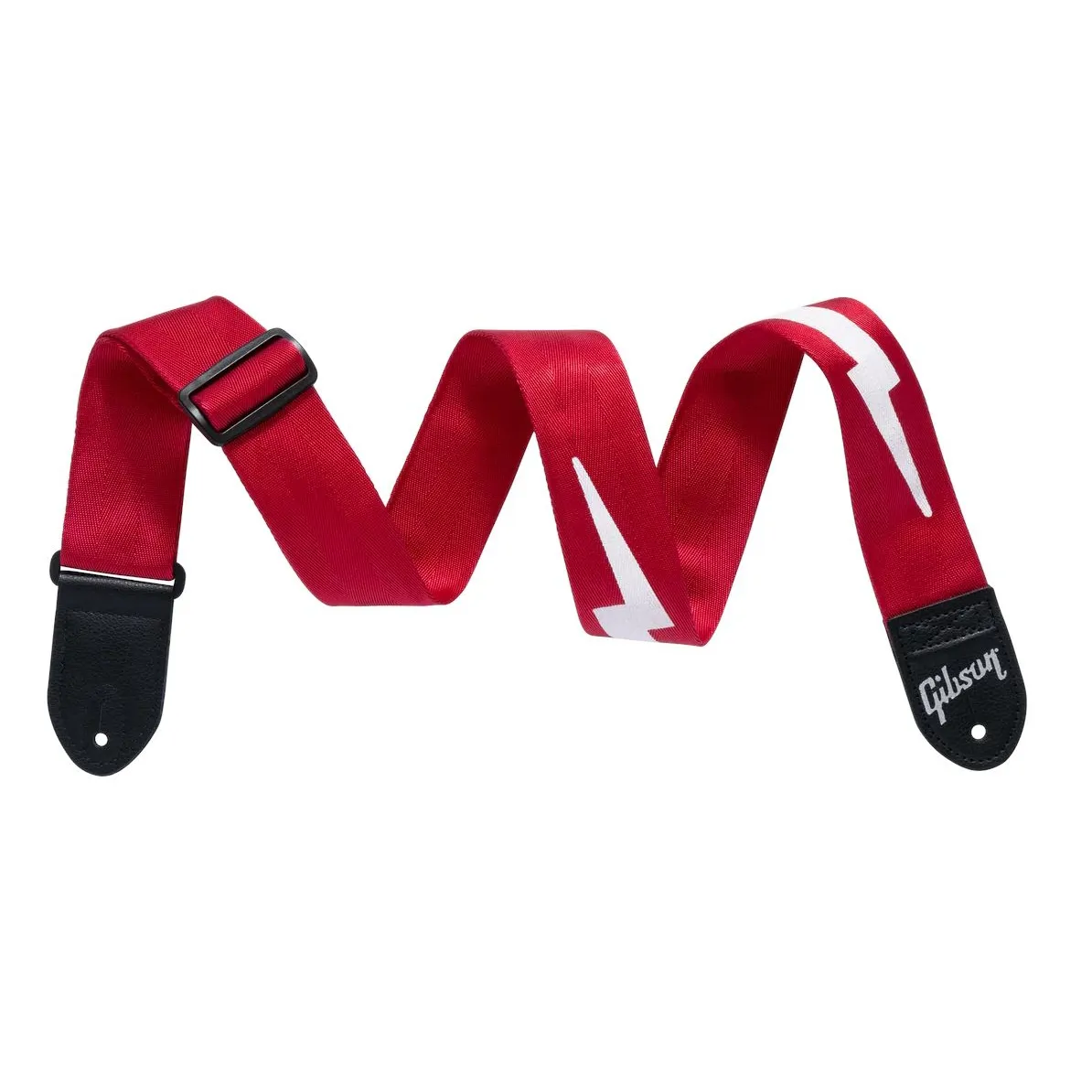 Gibson Gibson ASBOLT-RED The Lightning Bolt Seatbelt Pas do gitary