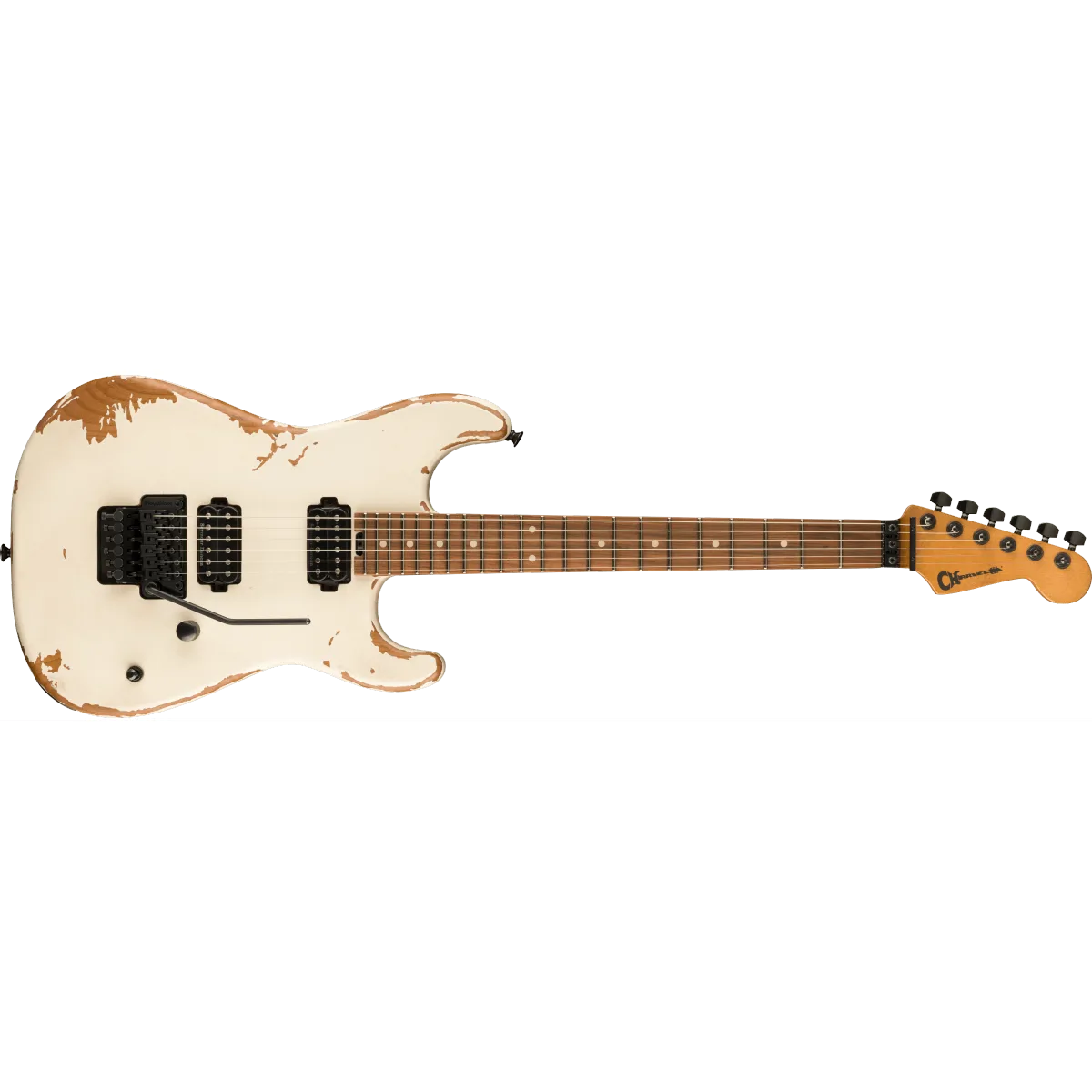 Charvel Charvel Pro-Mod Relic San Dimas Style 1 HH FR PF Pau Ferro Fingerboard Weathered White