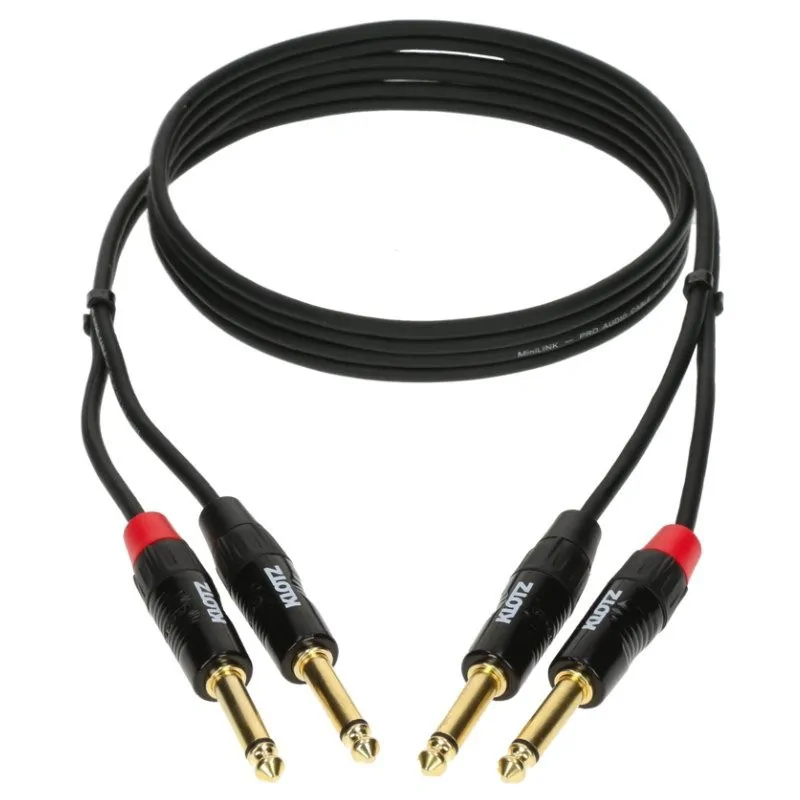 Klotz Klotz KT-JJ300 Twin Kable Czarny 3m 2xJack-2xJack