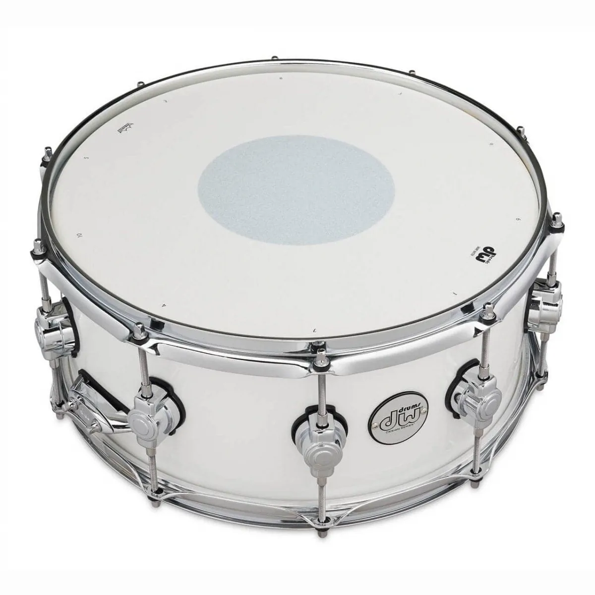 DW DrumWorkshop DW Design 14"x6" biały połysk werbel klonowy - zdjecie 2