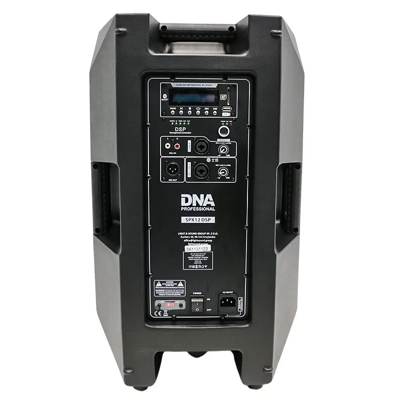 DNA DNA SPX12 DSP kolumna głośnikowa aktywna 12" Bluetooth USB SD MP3 - zdjecie 2